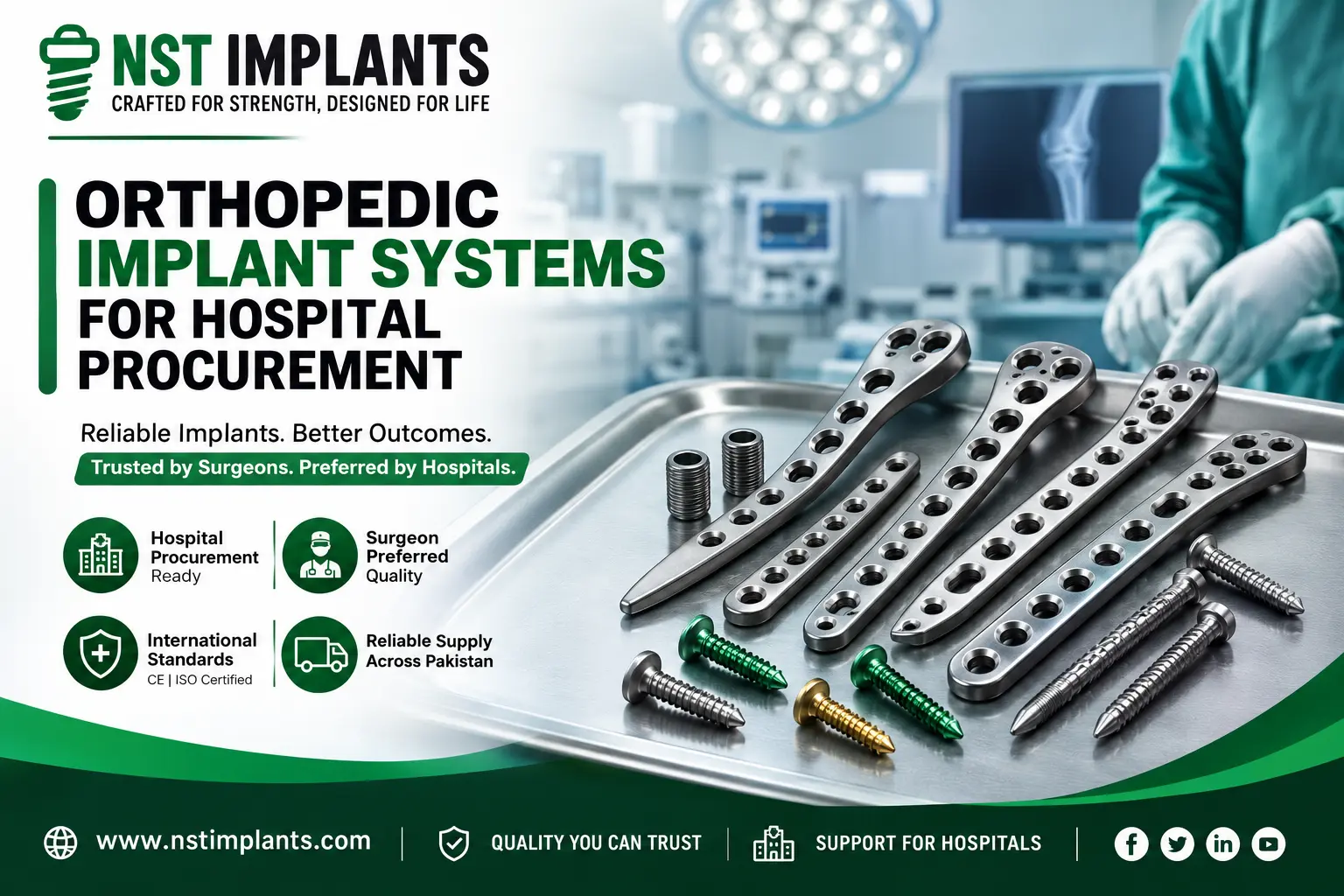 Orthopedic implants supplier in Pakistan for hospitals and surgeons