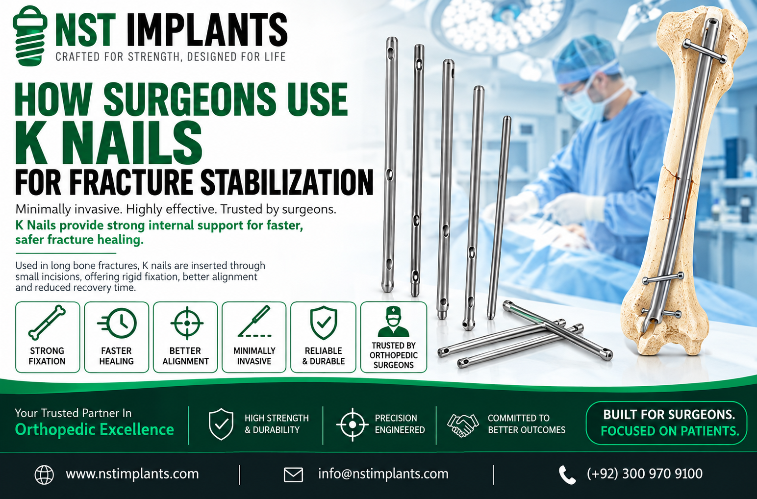 How Surgeons Use K Nails for Fracture Stabilization